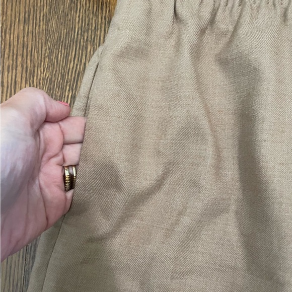 J.Crew Tan Mini Skirt Wool Blend Size 8 - Picture 3 of 8
